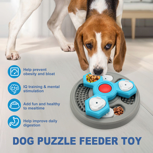 Rounded Plastic Pet Feeding Mat With Slow Eating Design For Dogs And <b>Cats</b> Non Slip Easy Clean Multifunctional Indoor Use - Product Image 5