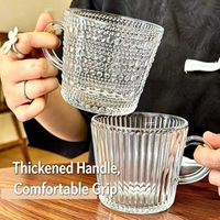 Tasses à café en verre transparent moderne en gros avec logo personnalisé, couvercle en bambou, réutilisables, compatibles lave-vaisselle et micro-ondes, pour fêtes
