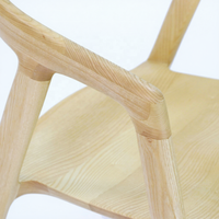 Chaises de salle à manger pliantes en bois massif Lulu de haute qualité, design moderne, meubles durables pour la maison, le bar et l'appartement