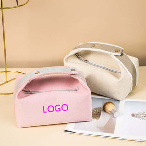 Custom Large Capacity Canvas Makeup <strong>Bag</strong> Casual Lightweight <strong>Cosmetic</strong> <strong>Bag</strong> Travel Reusable Durable <strong>Cosmetic</strong> <strong>Bag</strong> For Women - Product Image 5