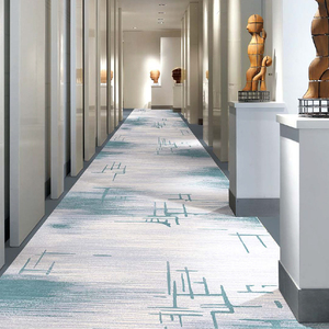 Custom Residentiële Gouden Rode Bloemen Muur Tot Muur Banket Tapijt Milieuvriendelijke Vloer Nylon 6 Geometrische Patroon Hotel Tapijt - Product Image 2