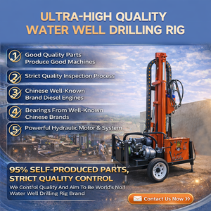 Perforatrice Idraulica Diesel per Pozzi d'Acqua da 56 CV, per Usi Gravosi, con Cavo da 200m-300m e Grande Calibro - Product Image 3