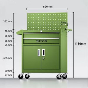 Barber Shop Use Metal <b>Trolley</b> <b>Tool</b> Storage Cabinet Heavy Duty Workshop Roller Drawer Steel <b>Tool</b> Cabinet Wheels - Product Image 3