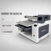 Printer Label UV Inkjet Digital Otomatis A2 Flatbed 600x500mm Baru dengan Head XP600 untuk Casing Ponsel, Botol Logam, dan Pakaian