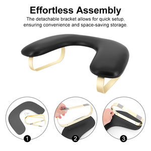 공장형 U자형 양손용 네일 베개 휴대용 탈착식 매니큐어 손목 받침대 네일 암레스트 대형 책상용 - Product Image 3