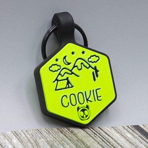 Hochwertige Silikon Coller verstellbare Gravur QR Cord Metall NFC Pet Tag - Product Image 4