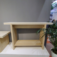Table de console longue à planche creuse, table de canapé rectangulaire en bois marbré derrière le canapé, table d'entrée de ferme pour l'entrée