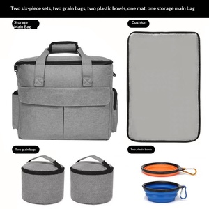Wholesale Waterproof Pet Outdoor Travel Backpack <strong>Dog</strong> Cat Food Storage Bag Oxford Cloth Large Capacity Folding Multi-function - Product Image 3