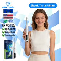 CURVY MOON Polisseur Dentaire Électrique, Détartreur Multifonctionnel, Éliminateur de Taches, Plaque et Tartre, Nettoyeur Blanchissant pour Adultes