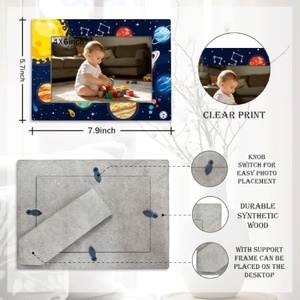 Cadre photo personnalisé en PVC 3D en forme de téléviseur rétro, OEM 4x6, décoration vintage pour la maison, cadeau, image en caoutchouc souple personnalisée - Product Image 3