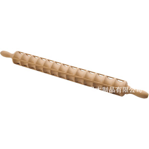 Rodillo de madera de haya de 33 cm con ranuras en espiral, herramienta para moldear masa, utensilio de cocina - Product Image 5