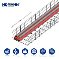 Plateau en treillis métallique inoxydable SS316 certifié CE DNV Hdmann, traité au peroxyde de nitrogène, pour le routage des câbles MEP dans les plafonds des terminaux aéroportuaires