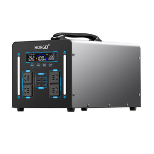 HORGEI 1000W 1100W <span class=keywords><strong>1200W</strong></span> Lifepo4 OEM ODM silencieux d'urgence industriel double moteur 50/60Hz centrale électrique portable solaire extérieure - Product Image 1