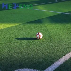 高密度合成屋外人工芝カーペットソフトグリーン芝ガーデン & サッカーフィールド耐火防水 - Product Image 1