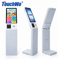 Kiosque de billetterie en libre-service Touchwo de 21,5 pouces pour les enfants, aire de jeux intérieure, parc d'attractions pour enfants, enregistrement, scanner QR, imprimante