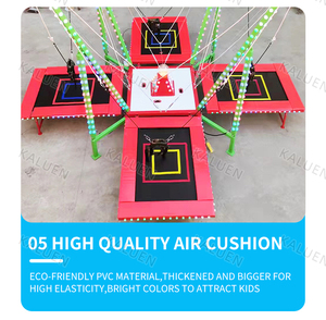 2025 Venta directa de fábrica 6M * 6M * 4,5 m Cama de salto elástica ligera para cuatro personas con 4 jugadores - Product Image 6