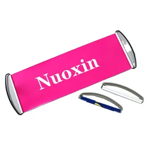 Nuoxin Promotie Zelfrollende Reclame Handbanner Herbruikbare Handheld Pocket Dry Erase Custom White Banner Voor Verjaardagsfeestje
