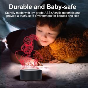Lampe de bureau LED à illusion 3D optique avec panneau tactile, <span class=keywords><strong>design</strong></span> Art Déco, lumière LED en acrylique pour la décoration de la maison <span class=keywords><strong>et</strong></span> les cadeaux d'anniversaire - Product Image 6