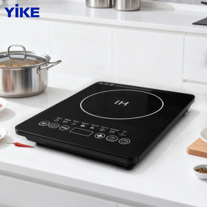 1800w इंडक्शन कुकटॉप इलेक्ट्रिक होब फास्ट हीटिंग ih स्टोव दैनिक घर रसोई खाना पकाने और हॉटपॉट के लिए टच कंट्रोल पैनल के साथ - Product Image 1