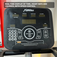 Appareil de fitness multifonction ergonomique avec résistance réglable et écran LCD pour entraînement cardio à domicile