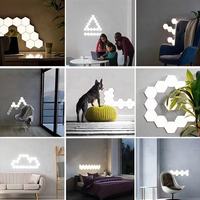 Lámpara de Pared con Ambiente de E-sports, Control Remoto WiFi Inteligente, Panel LED, Material ABS, Diseño Modular