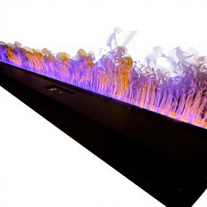 Chimenea Eléctrica Empotrada de Diseño Moderno con Vapor de Agua, Atomización 3D, <span class=keywords><strong>Control</strong></span> por Voz y <span class=keywords><strong>Control</strong></span> Remoto para Uso en Interiores de Villas - Product Image 1