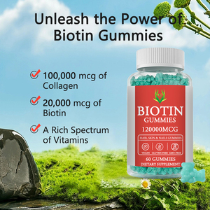 คอลลาเจนสังกะสีและไบโอติน Gummies อาหารเสริมสำหรับบำรุงเล็บผมสุขภาพดีและปรับปรุงระบบภูมิคุ้มกันสำหรับผู้หญิง - Product Image 3