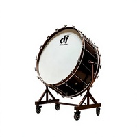 Tambour basse orchestrale de 40 pouces avec finition laquée premium et rotation à 360° - Prix usine °   Support pivotant pour instrument de percussion de concert DFTF-4018-1B