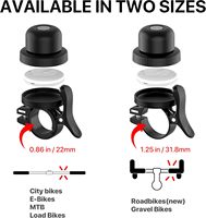 Timbre para Bicicleta MiLi para Rastreador MiTag, Montaje Oculto, Compatible con Apple Find My y Google Find My Device, Resistente al Agua IPX67, GPS Antirrobo para Bicicleta
