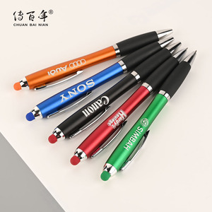 Penne a Sfera in Plastica Promozionali Economiche all'Ingrosso <span class=keywords><strong>con</strong></span> <span class=keywords><strong>Luce</strong></span> <span class=keywords><strong>LED</strong></span> per Logo Personalizzato OEM Inciso Novità - Product Image 2