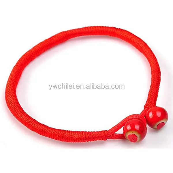 Neue heiße handgemachte Schmuck Lucky Bead Red String Keramik Armbänder