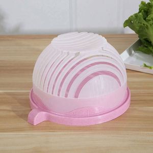 Creative <b>Fruit</b> <b>Vegetable</b> Plastic Salad Cutter Bowl With Drain - Product Image 5