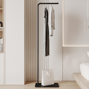 Nordic Floor Standing <b>Clothes</b> <b>Rack</b> 150x170cm Iron Coat Stand Bedroom Clothing Organizer Single Tier Modern Design - Product Image 1