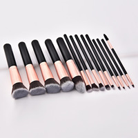 Kuas Makeup Mewah 2023 14PCS Set Kuas Makeup Profesional Label Pribadi Set Kuas Makeup Kustom