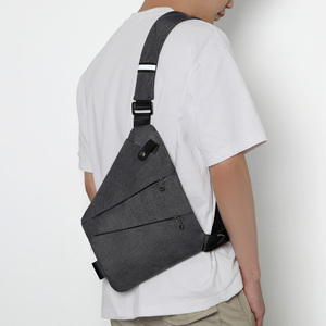 Sacs de poitrine pour hommes personnalisés avec logo, légers, à bandoulière unique, multi-poches, pour la vie quotidienne - Product Image 2