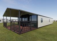 Maison préfabriquée modulaire SSR 2026, villa préfabriquée, maison conteneur de luxe 20/30/40 pieds avec salle de bain et cuisine