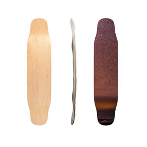 Skateboard personnalisé 9.25x45 pouces, Skate avec imprimé de motif Floral, de galaxie, rétro - Product Image 5