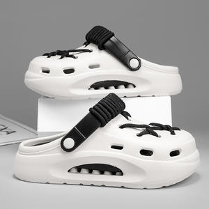 [Vente directe usine] Chaussures d'été japonaises personnalisées pour hommes, style Niche Non-Croc, avec lacets DIY, bout fermé, pour la plage - Product Image 3