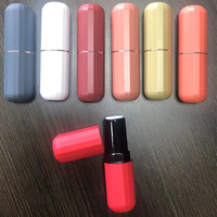 Premium vide rose personnalisé baume à lèvres étui mat rose or rond rouge à lèvres brillant tube luxueux en plastique vide caso de labios