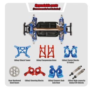Camion monstre tout-terrain 4x4 REMO Hobby SJY-1655 à l'échelle 1/16 sans balais avec éclairage LED, modèles de véhicules, buggy, voiture RC de drift - Product Image 4