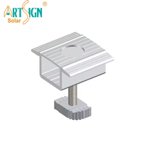 Pince centrale solaire en aluminium Système de montage de toit solaire PV Structure Fabricant Pince centrale réglable | ART SIGN