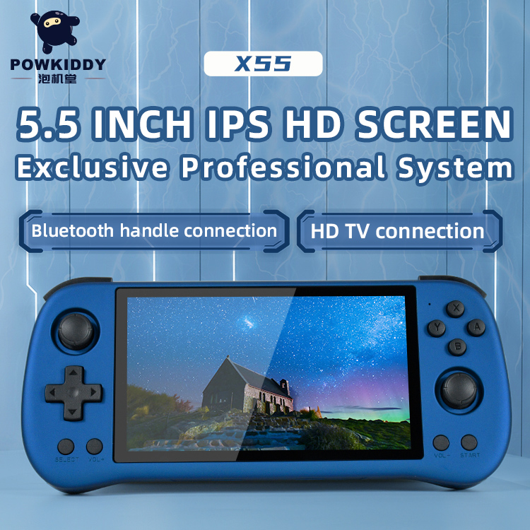 Powkiddy X55 Handheld Game Player - 5.5 Inch Linux System