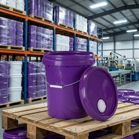 Seau à peinture scellé 20L, seau d'emballage pour liquides, matériau PP recyclable