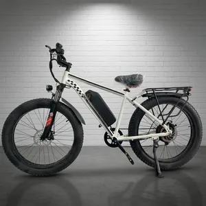 Bicicleta Elétrica de Montanha com Pneu Largo, Motor Traseiro Brushless 1000W, Bateria de Lítio 15AH, 26 Polegadas, 48V, 7 Velocidades, Suspensão Dianteira - Estoque EUA - Product Image 1
