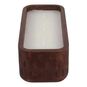 Candela Profumata alla Vaniglia Terra Luna 18 Oz in Contenitore di Legno, Candela Decorativa a Colonna per Uso Interno Domestico - Product Image 5