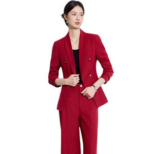 Women's Suit Set Black Three Quarter Sleeve Formal Anti-Wrinkle Spring Wear - Product Image 3