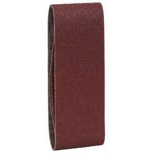 BOSCH - 2609256208 Jeu de bandes abrasives pour ponceuses à bande, qualité rouge 75x457mm (3 pièces) -EAN 3165140388115 ABRASIFS - Product Image 1