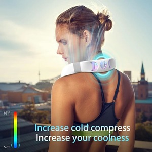 Neck Fan Personal <b>Small</b> Bladeless , Best USB Rechargeable Battery Operated Metal Cooling, Neck Fan <b>Air</b> <b>Conditioner</b> - Product Image 6