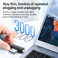 Lector de Tarjetas SD y TF USB 2.0 al por Mayor, Adaptador de Memoria Flash Externo de Alta Velocidad, de Plástico, con una Sola Ranura, para PC, Escritorio y Automóvil
