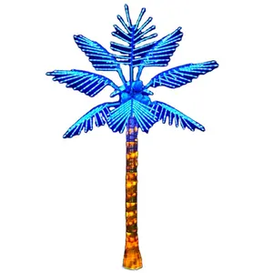 Os recém-chegados 2022 interior enfeite de árvore de natal do diodo emissor de luz diodo emissor de luz decorativa artificial palmeira de coco